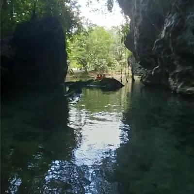 Barton Creek- Cave Canoeing