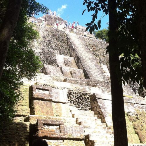 high temple at Lamanai