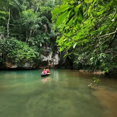 Barton Creek- Cave Canoeing