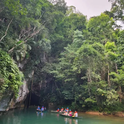 Barton Creek- Cave Canoeing